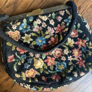 Vintage Needlepoint Wool Purse